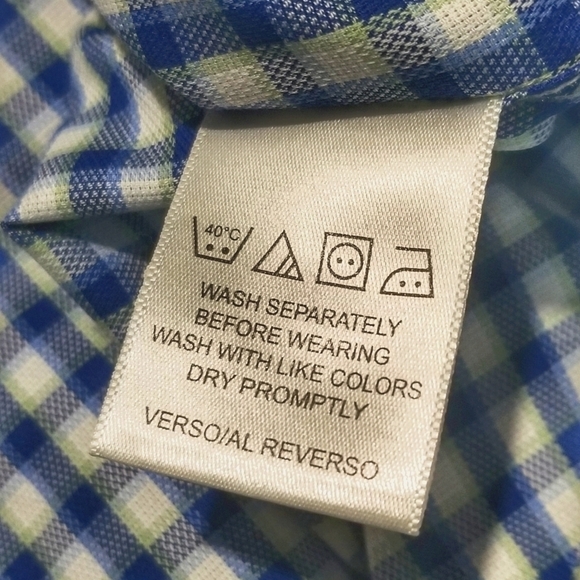 BEN Sherman \ Men's Slim Fit Stretch Dress Shirt / 15-15 1/2 34-35 / NWOT - Picture 6 of 7